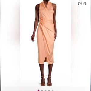 RACHEL Rachel Roy Women's Sleeveless Drape Jersey Dress - Blush - Size can